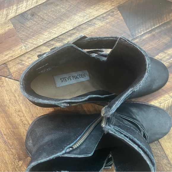 Steve Madden Trevur Black Suede Size 7 - Picture 8 of 9